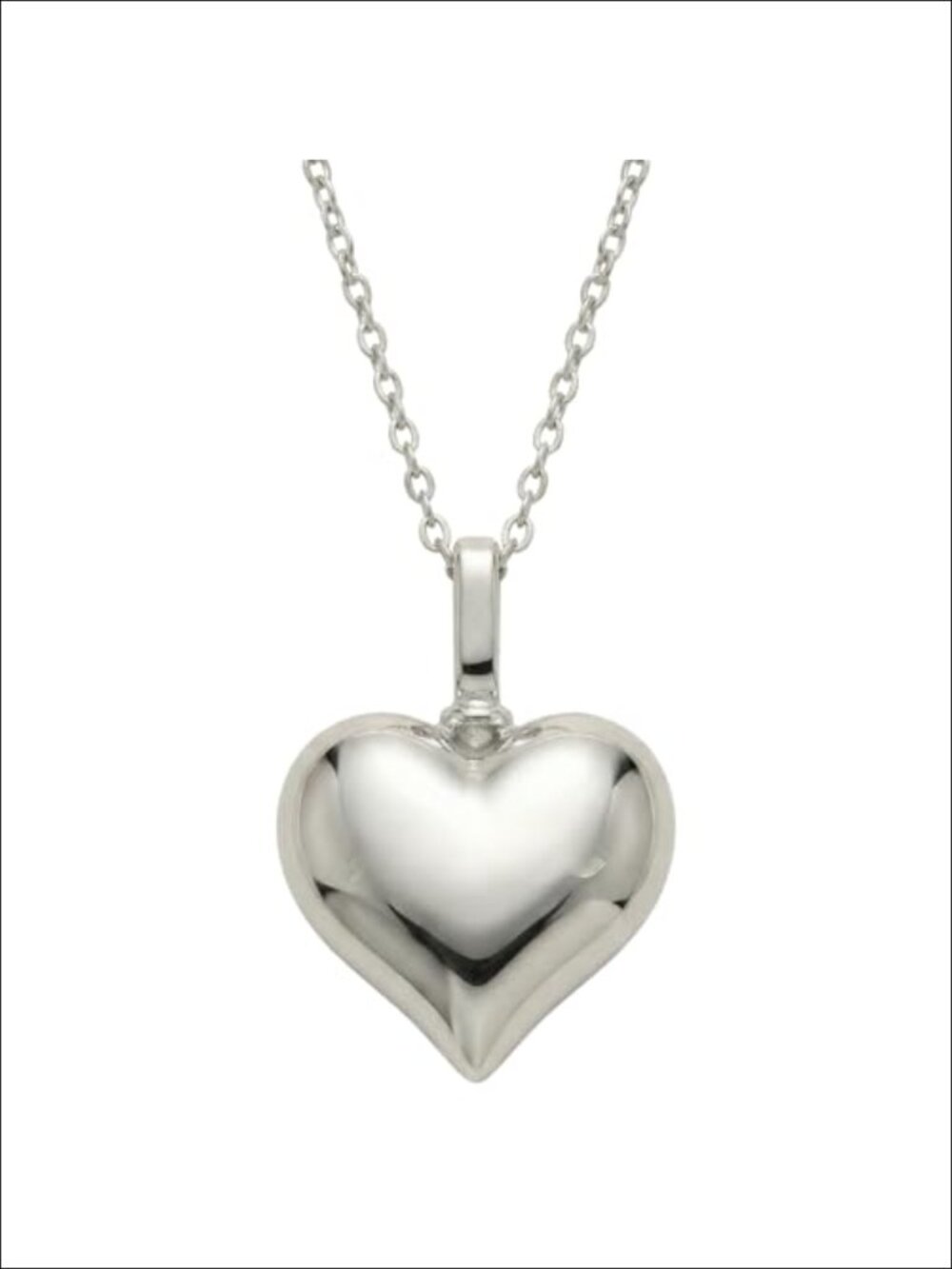 925 Sterling Silver Heart Cremation Urn Necklace for Ashes - Memorial Keepsake